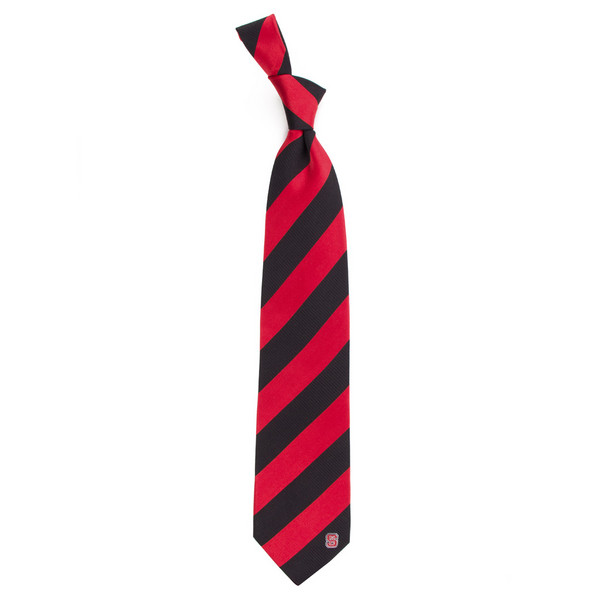 Tie - Black/Red - Diagonal Stripe